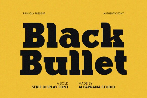 Black Bullet: A Slab Serif with Bite