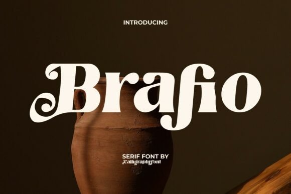 Brafio: A Bold Serif Font That Makes Handmade Goods Shine