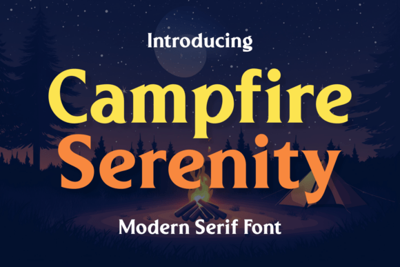 Campfire Serenity: A Warm, Modern Serif for Thoughtful Publishing
