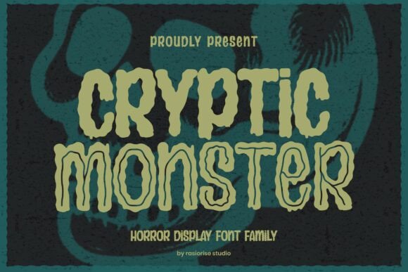 Cryptic Monster: A Horror Cartoon Font for Bold Brand Identities
