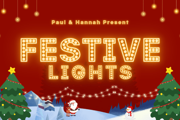Festive Lights: A Display Font That Sparks Joy in Seasonal Campaigns