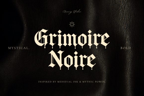 Grimoire Noir: A Gothic Blackletter Typeface for Bold Digital Branding