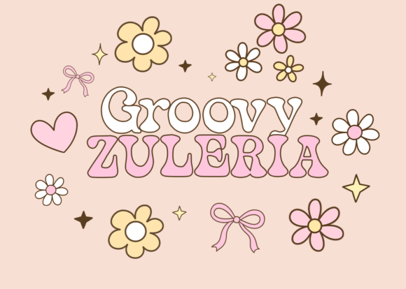 Groovy Zuleria: A Bold Retro Display Font for Handmade Creators