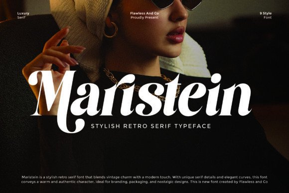 Maristein: A Retro Serif Font That Holds Its Own in Fast-Scrolling Campaigns
