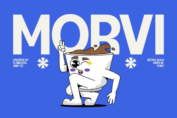 Morvi: A Playful Retro Sans Serif Font for Handmade Brands