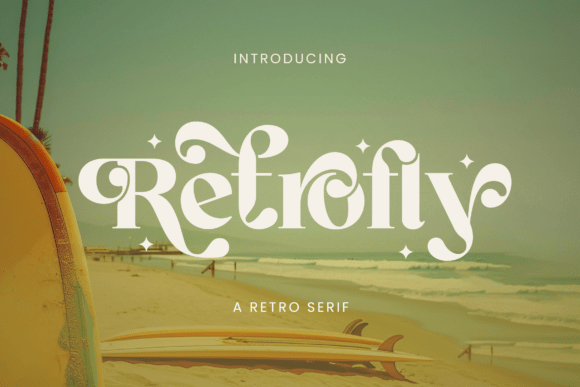 Retrofly: A Bold Retro Serif Font for Digital Branding