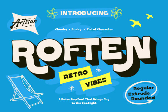 Roften: A Playful Sans Serif Font for Editorial Charm