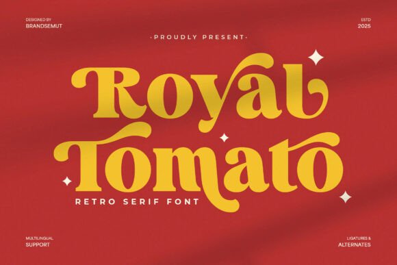Royal Tomato: A Bold, Vintage Serif Font for Real Business Branding