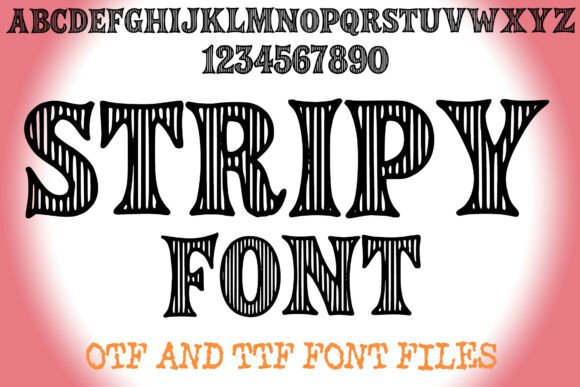 Stripy: A Playful Display Typeface for Editorial Charm