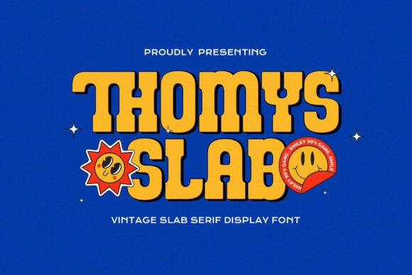 Thomys Slab: A Playful, Bold Slab Serif for Handmade Brands