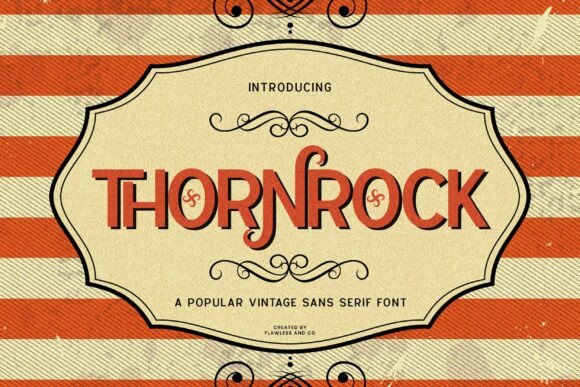 Thornrock: A Rugged Sans Serif Font for Digital Branding