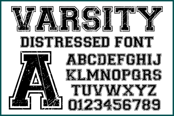 Varsity Distressed: A Bold, Nostalgic Font for Real Small Business Branding