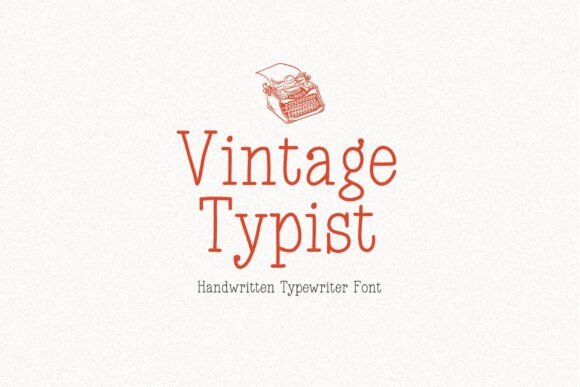 Vintage Typist: A Handmade Sans Serif Font for Editorial Charm