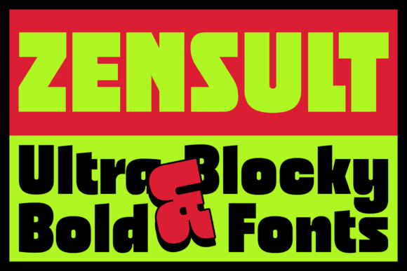 Zensult: A Sans Serif Font That Speaks With Character